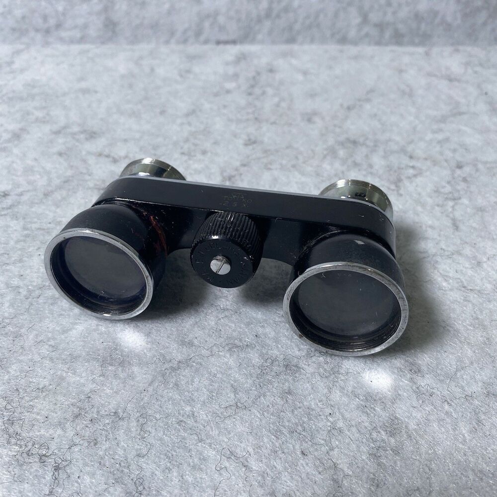 VINTAGE TOKO 2.5x Mini BINOCULARS OPERA  Black GLASSES Occupied Japan